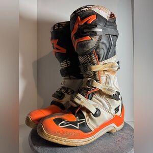 Alpinestars Tech 5 Moto Boots White Black Orange 43 9